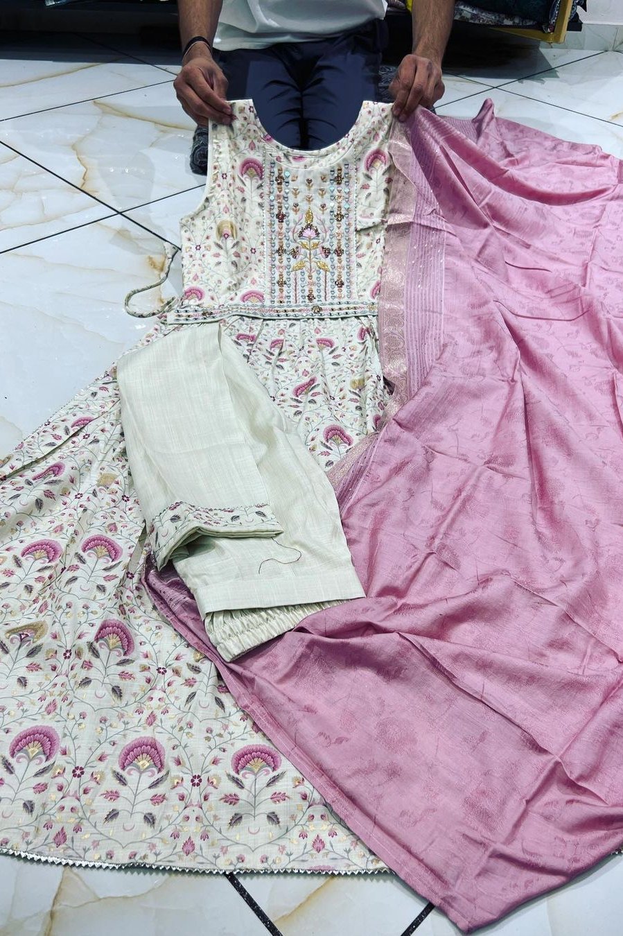 NYRA-CUT PINK KURTI