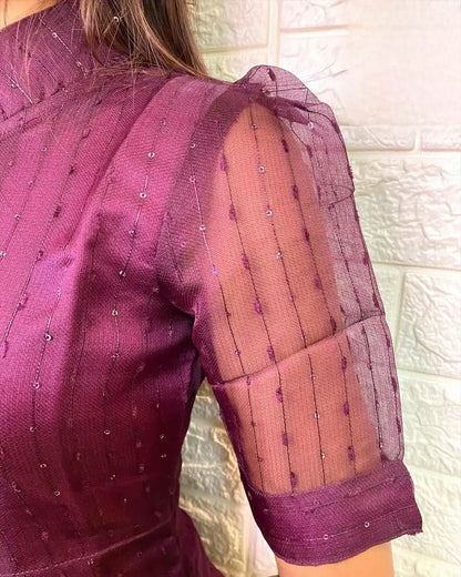 ELEGANT JUTE ORGANZA KURTI
