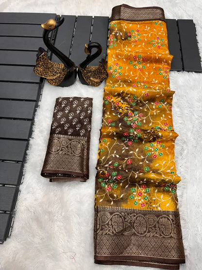 DOLA SILK JACQUARD BORDER