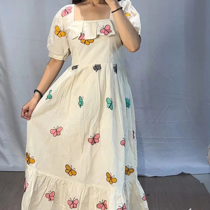 IVORY BUTTERFLY  FROCK