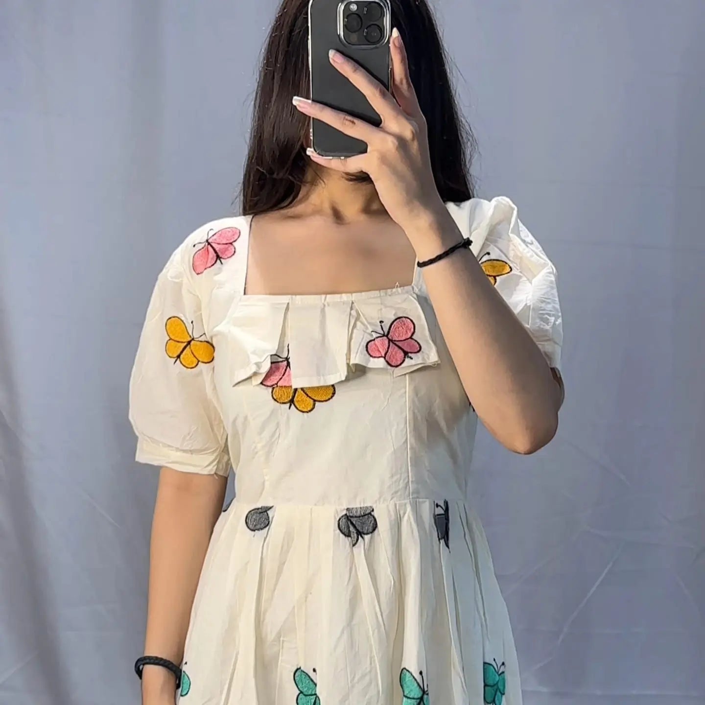 IVORY BUTTERFLY  FROCK