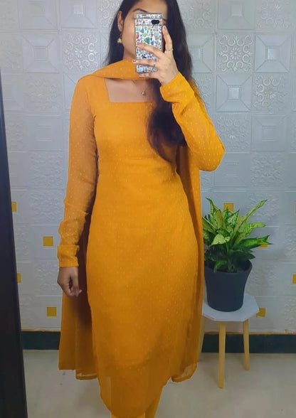 BUTTI KURTI- DUPPATA SET