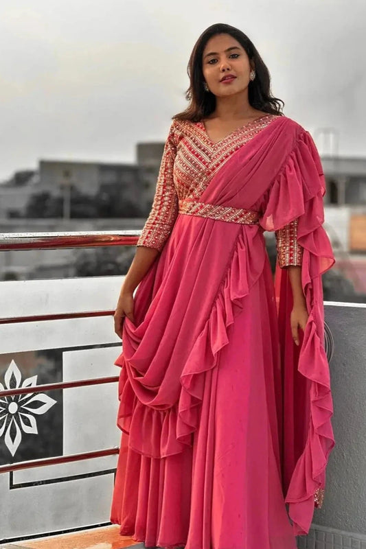 GOWN DUPPATA SET