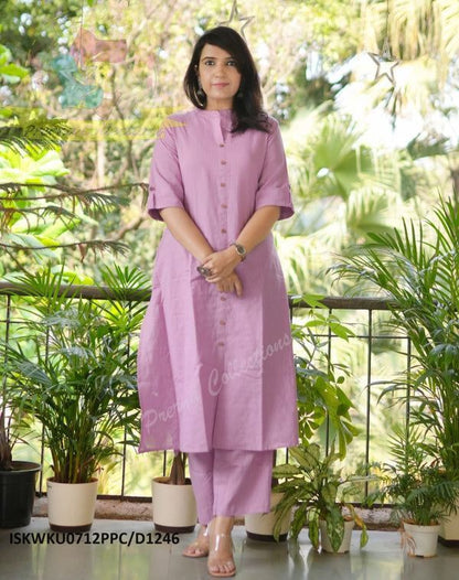 PURE COTTON KURTA-PLAZO SET