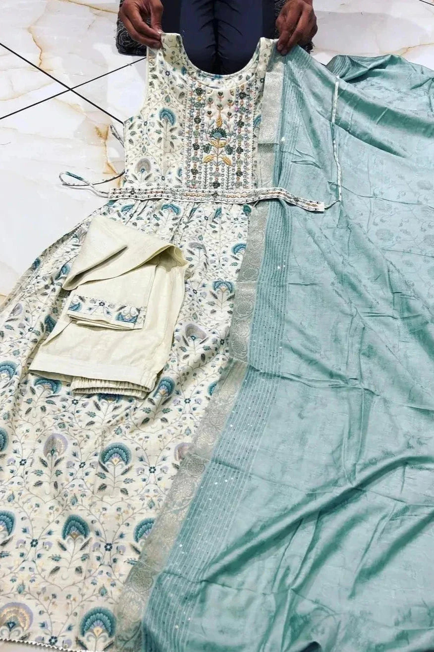 NYRA-CUT FIROZI KURTI